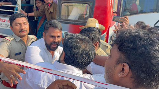 Main news activists clash
